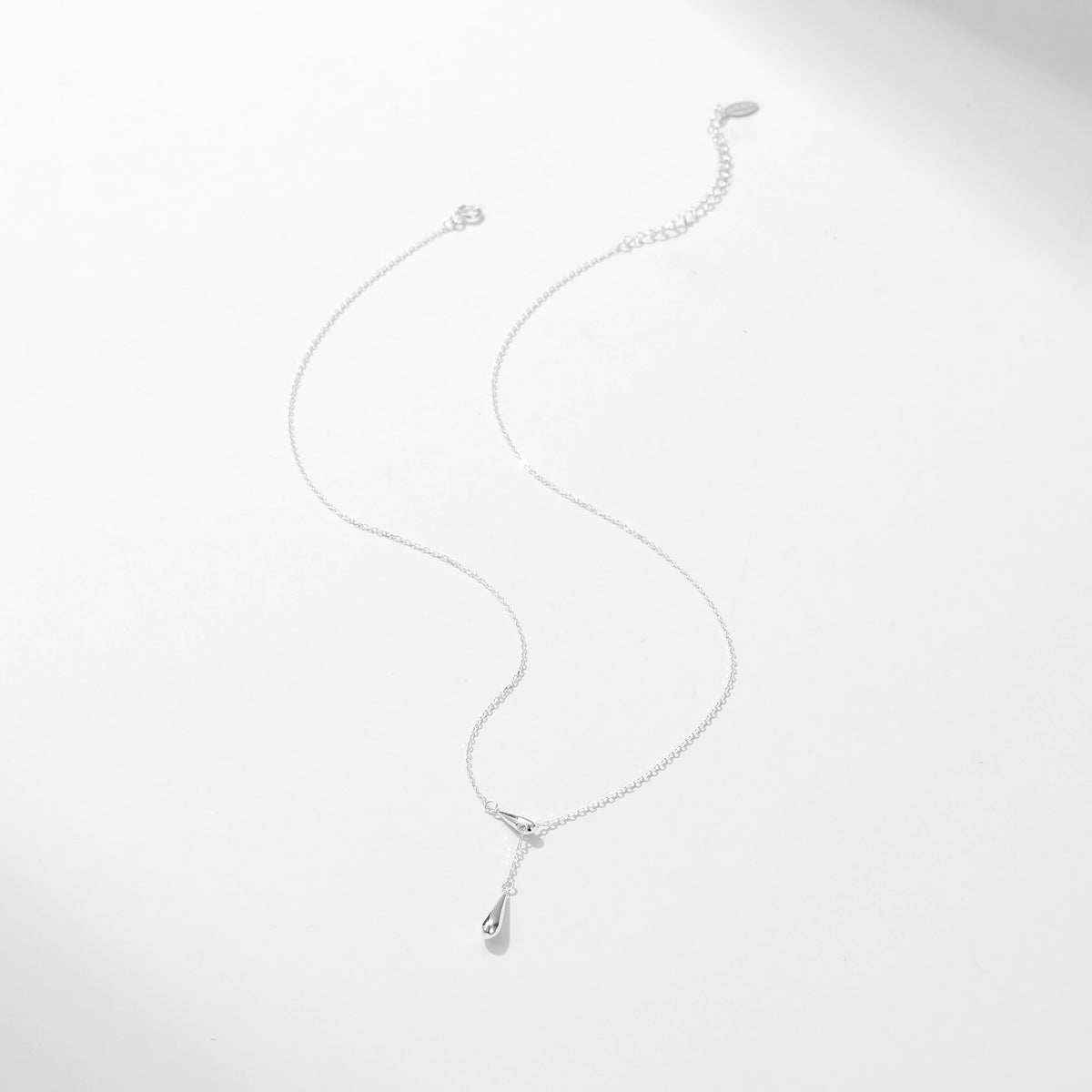 Teardrop Necklace Silver