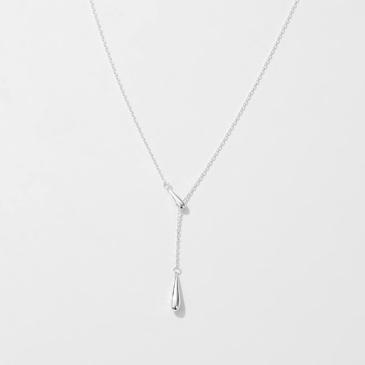 Teardrop Necklace Silver