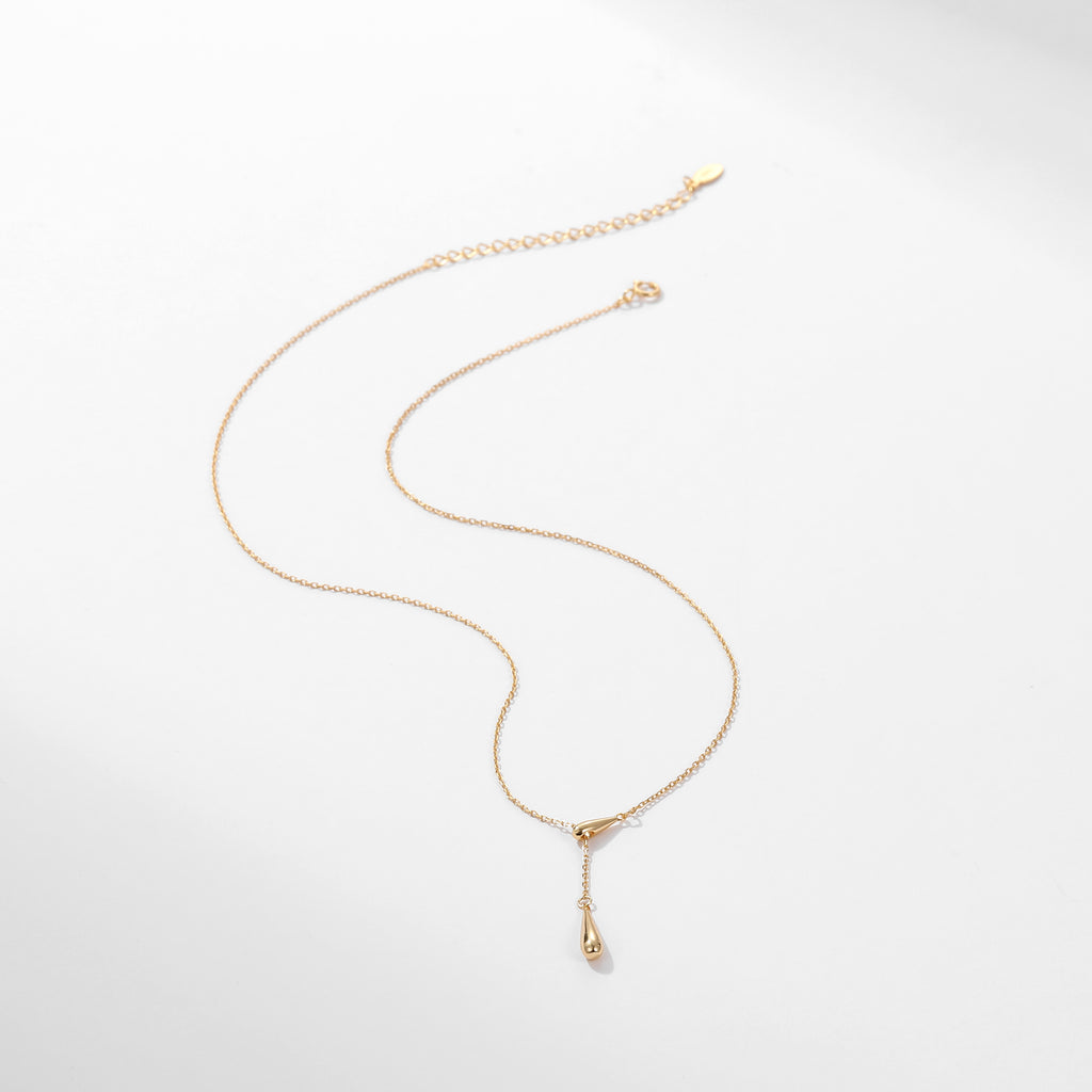 Teardrop Necklace Gold