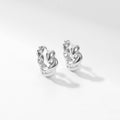 Twisted Hoop Silver