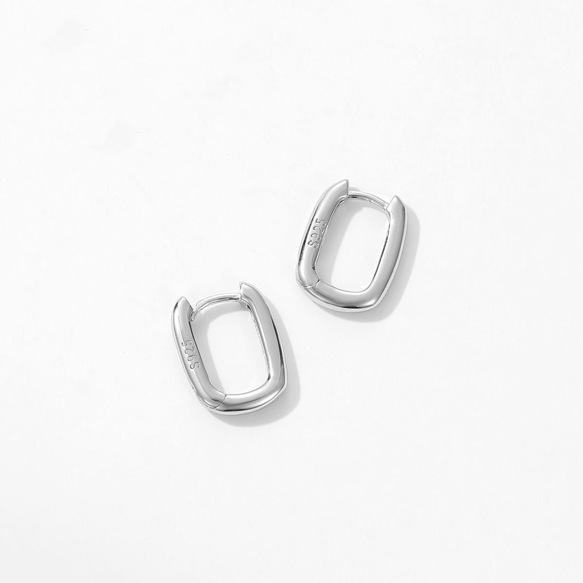 Square Hoop Silver