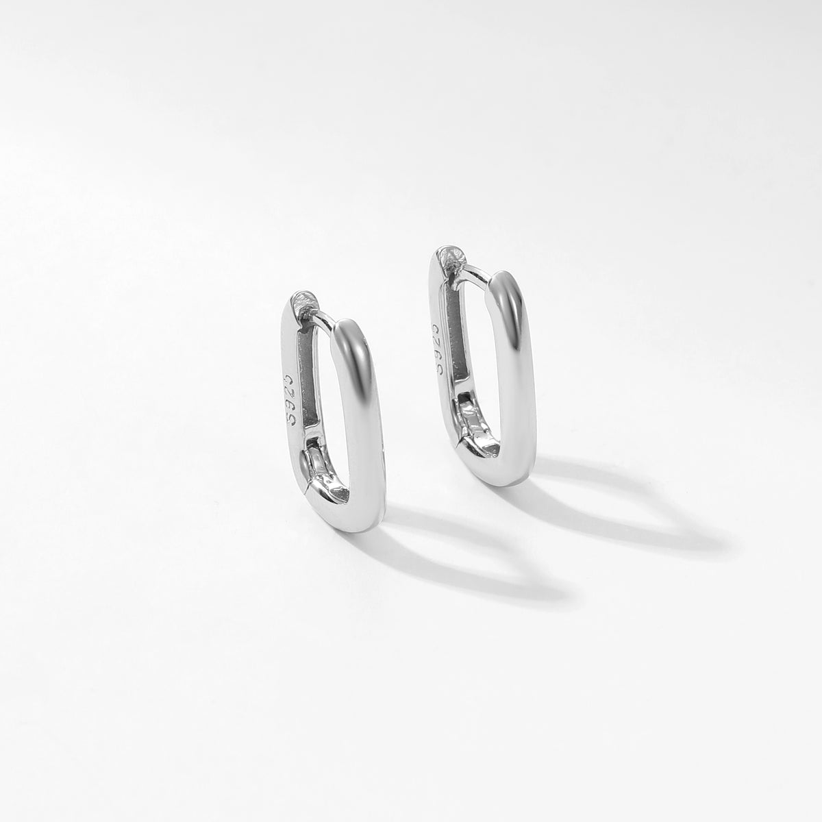 Square Hoop Silver